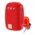 Portable Bluetooth Bike Speaker Waterproof FM Radio Subwoofer Outdoor Sports UK [Color: Red grass green]