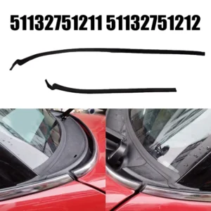 Windshield Wiper Cowl Seal 2Pcs Black Rubber for MINI R56 R57 RHD 2006-2015