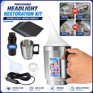 100ml Headlight Restoration Kit Car Lens Repair Polish Renovation Cleaning Tool [Color: 100ML-Kit]