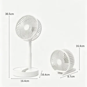 Portable Foldable Retractable Desktop Fan Quiet Cooling Fan for Home Office