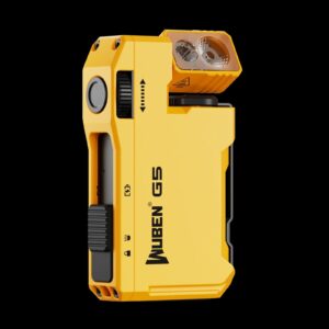WUBEN G5 400Lumens Keychain Light Mini EDC Flshlight RGB USB Rechargeable-Green [Emitting Color: Yellow]