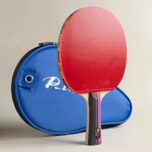 PALIO 3 Stars Carbon Table Tennis Racket with Rubber Loop Ping Pong Bat with Bag