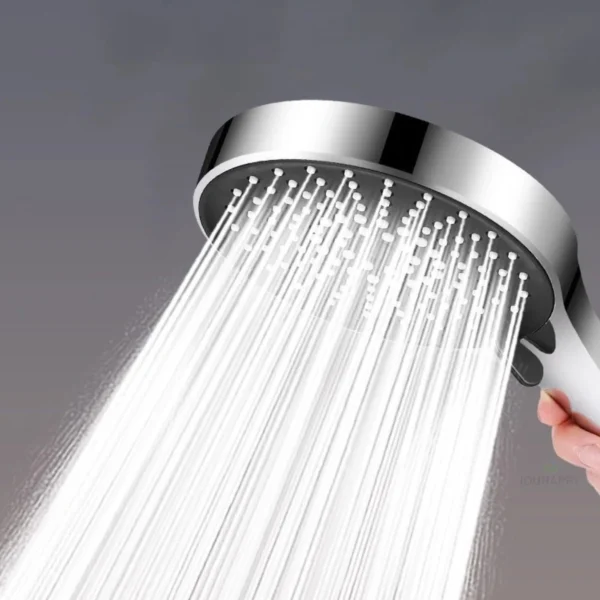 New Shower head High Pressure 5 Mode High Large Chrome Water Saving Universal UK    Variation { Sliver  }