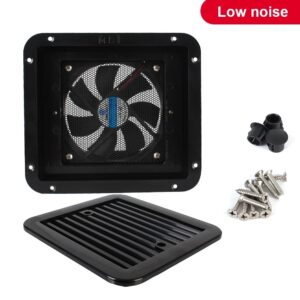 Side Air Outlet Fridge Vent with Fan Silent Caravan Accessories for Rv Trailer C