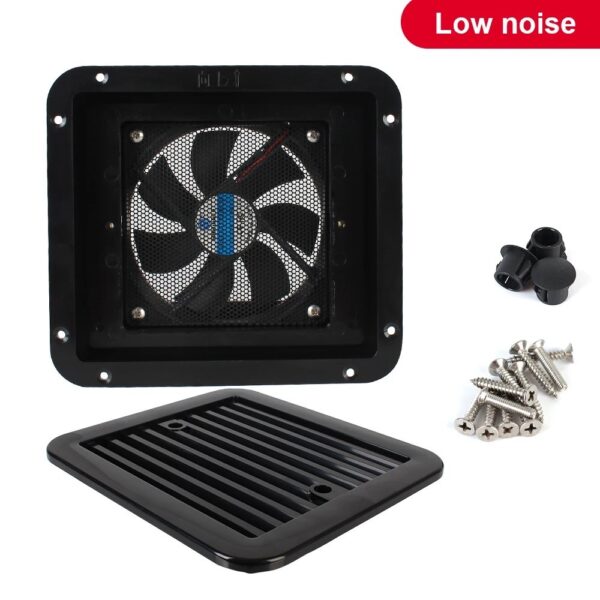 Side Air Outlet Fridge Vent with Fan Silent Caravan Accessories for Rv Trailer C