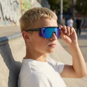 New Youth Kids Sunglasses UV400 Boys Girls Outdoor Sport Eyewear (C17)