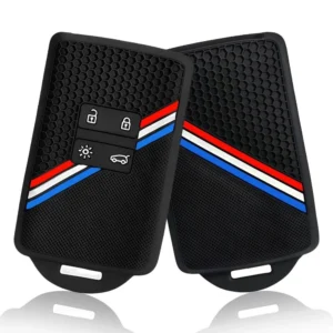 Alpine Renault Tricolour Car Key Case Cover Holder Fob Keychain Silicone