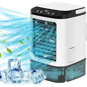 3-Speed Portable Air Cooler Fan 900ML Tank Ice Cold Cooling Conditioner - UK