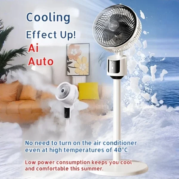 9" Air Circulator Fan 3 Speed 90° Oscillation Pedestal Fan for Home Office Use