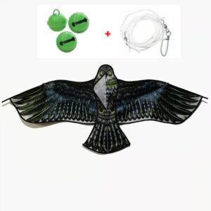 Bird Scarer Hawk Kite Flying Eagle Decoy Pest Deterrent Garden Farm Orchard      variation (120cm Blue eagle)