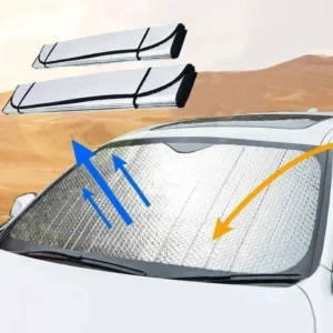 Reflective Car Windscreen Sun Shade Foldable Sunshade UV Blind Visor Protector [Color: 130x60]