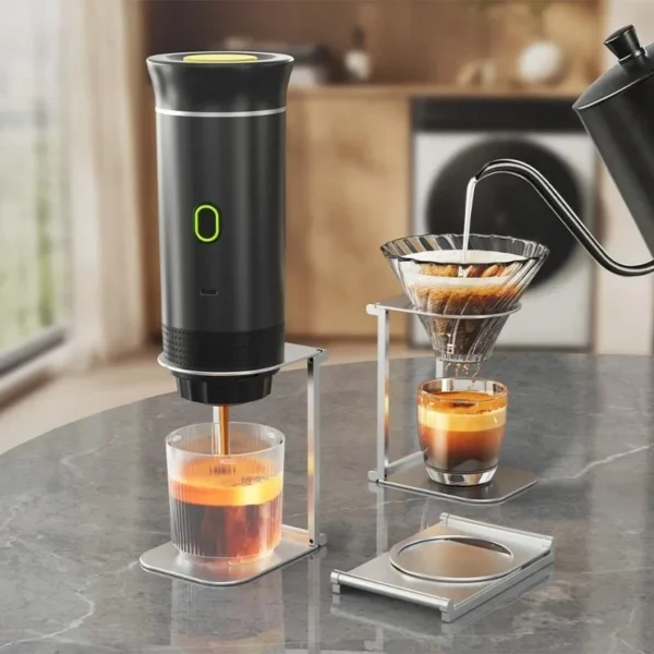 Portable Wireless Espresso Coffee Maker Machine Stand Travel Car & Home Models