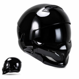 Scorpion Detachable Multi-Purpose Predator Motorcycle Helmet Half Face Gear  [LH-CHA ·Size.: L]