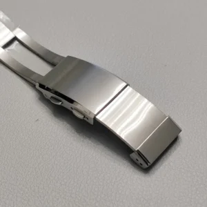 Ratchet Buckle 18mm 20mm 22mm Watch Strap Clasp Adjustable 316L Stainless Steel [Band Color: Silver Band Width: 18mm]