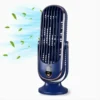 10.5'' Inch Desk Fan Oscillating Mini Tower Fan Portable 5 Speed Home Office UK  Variation : Blue,