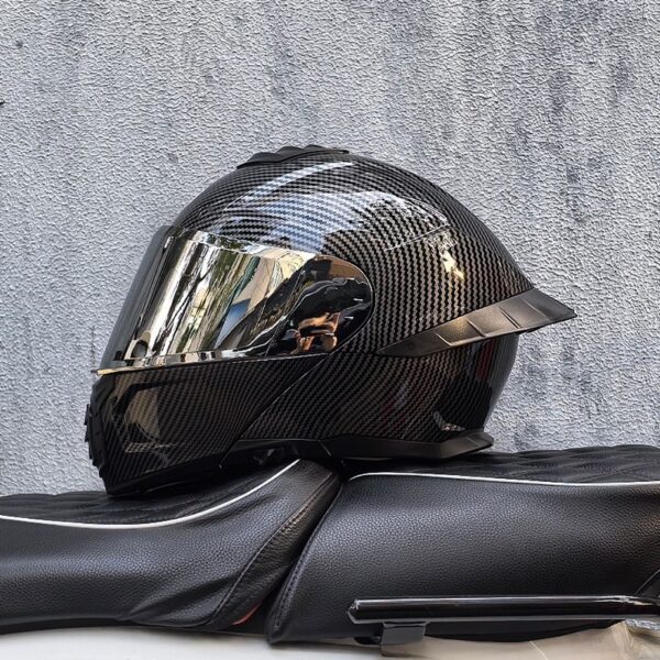 ORZ-B08A Full Face Motorcycle Helmet DOT Safety Racing Helmet Tinted Visor [Color: G8 Size: XXL]