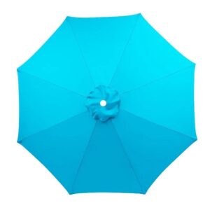 Garden Parasol Outdoor Hanging Sun Shade Banana Umbrella Cantilever Without Base (Light blue cover ·Size: 8 bones-3m)