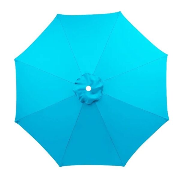 Garden Parasol Outdoor Hanging Sun Shade Banana Umbrella Cantilever Without Base (Light blue cover ·Size: 8 bones-3m)