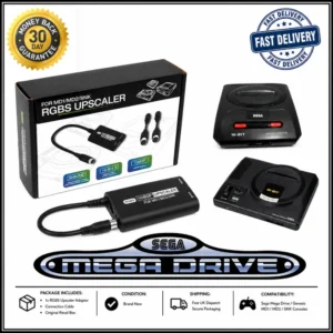 SEGA Megadrive HDMI Adapter Converter RGBS Upscaler For MD 1 & 2 & SNK NEO GEO [Color: black]