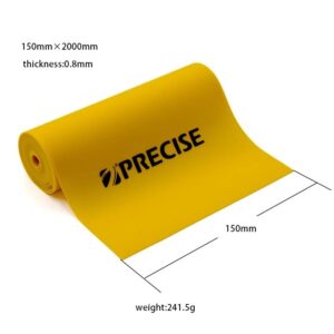 200Cm*15Cm Good Quality Catapult Flat Rubber Band 0.4Mm-1.0Mm Colorful Natural R [Color: Orange yellow 0.8mm]